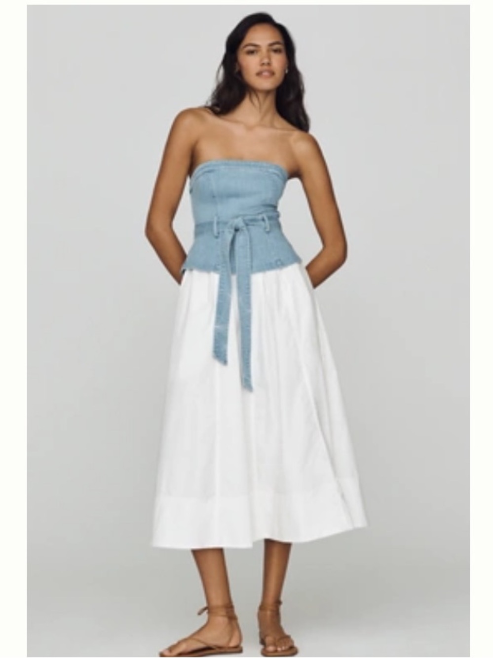 ⭐️NWT Anthropologie En Saison Harlow 100% Cotton MIDI
